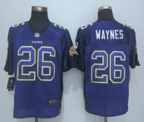 Nike Minnesota Vikings 26 Trae Waynes Purple Team Color NFL Elite Drift Fashion Jersey