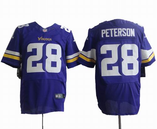 Nike Minnesota Vikings 28# Adrian Peterson purple elite Jersey