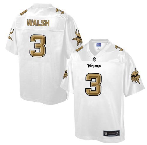 Nike Minnesota Vikings 3 Blair Walsh White NFL Pro Line Fashion Game Jersey