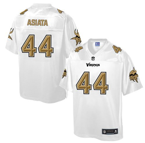 Nike Minnesota Vikings 44 Matt Asiata White NFL Pro Line Fashion Game Jersey