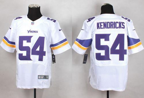 Nike Minnesota Vikings 54 Eric Kendricks White NFL Elite Jersey