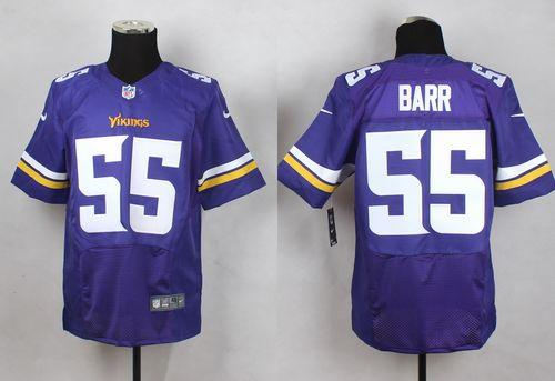 Nike Minnesota Vikings 55 Anthony Barr Purple Team Color NFL Elite Jersey