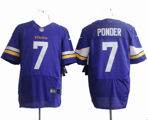 Nike Minnesota Vikings 7# Christian Ponder purple elite Jersey