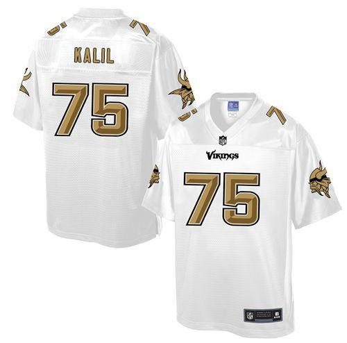 Nike Minnesota Vikings 75 Matt Kalil White NFL Pro Line Fashion Game Jersey