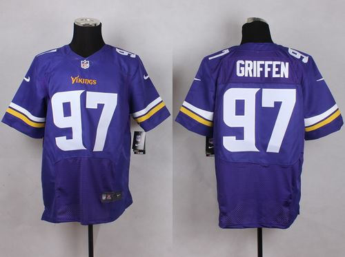 Nike Minnesota Vikings 97 Everson Griffen Purple Team Color NFL Elite Jersey