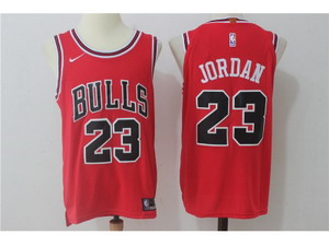 Nike NBA Chicago Bulls #23 Michael Jordan Jersey 2017-18 New Season Red Jersey