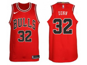 Nike NBA Chicago Bulls #32 Kris Dunn Jersey 2017-18 New Season Red Jersey