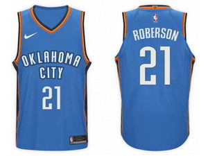 Nike NBA Oklahoma City Thunder #21 Andre Roberson Jersey 2017-18 New Season Blue Jersey