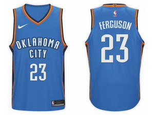 Nike NBA Oklahoma City Thunder #23 Terrance Ferguson Jersey 2017-18 New Season Blue Jersey