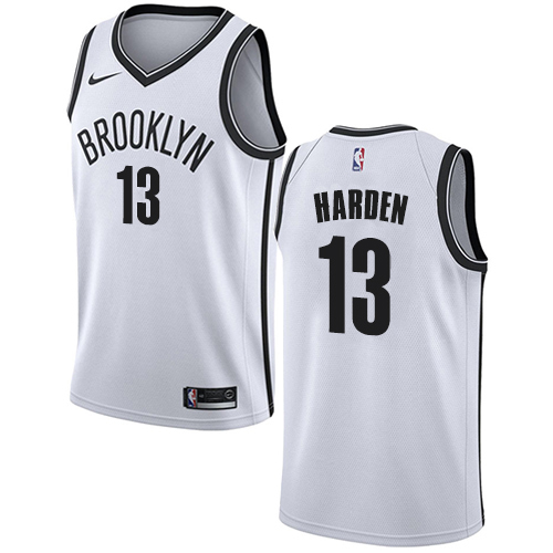 Nike Nets #13 James Harden White NBA Swingman Association Edition Jersey