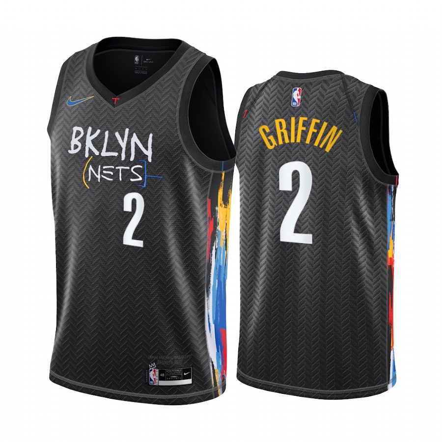 Nike Nets #2 Blake Griffin Black NBA Swingman 2020-21 City Edition Jersey