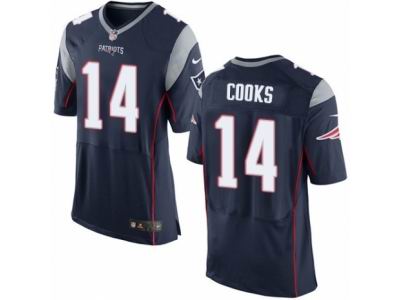Nike New England Patriots #14 Brandin Cooks Elite Navy Blue Jersey