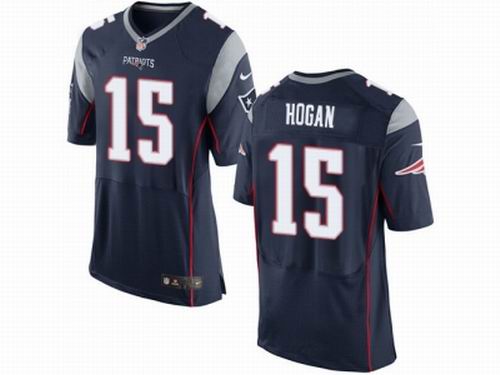 Nike New England Patriots #15 Chris Hogan Navy Blue Elite Jersey