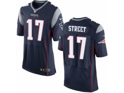 Nike New England Patriots #17 Devin Street Elite Navy Blue Jersey