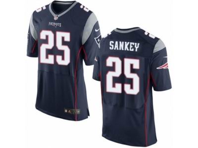 Nike New England Patriots #25 Bishop Sankey Elite Navy Blue Jersey