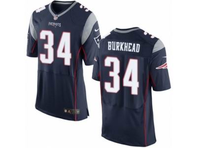 Nike New England Patriots #34 Rex Burkhead Elite Navy Blue Jersey
