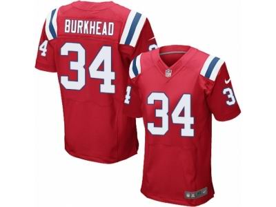 Nike New England Patriots #34 Rex Burkhead Elite Red Jersey