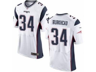 Nike New England Patriots #34 Rex Burkhead Elite White Jersey
