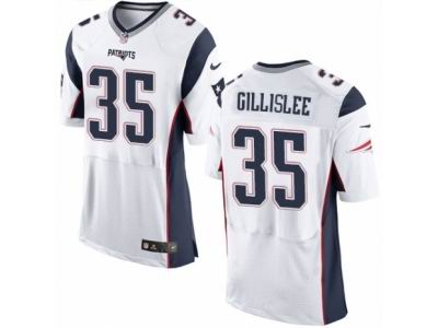 Nike New England Patriots #35 Mike Gillislee Elite White Jersey