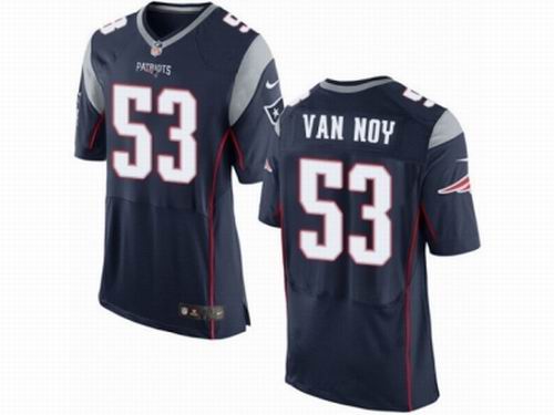 Nike New England Patriots #53 Kyle Van Noy Elite Navy Blue Jersey