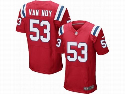 Nike New England Patriots #53 Kyle Van Noy Elite Red Jersey