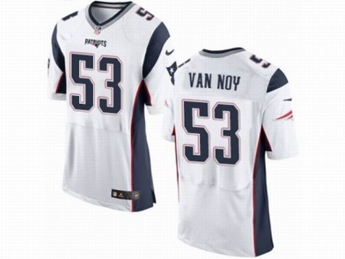 Nike New England Patriots #53 Kyle Van Noy Elite White Jersey
