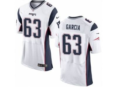 Nike New England Patriots #63 Antonio Garcia Elite White Jersey