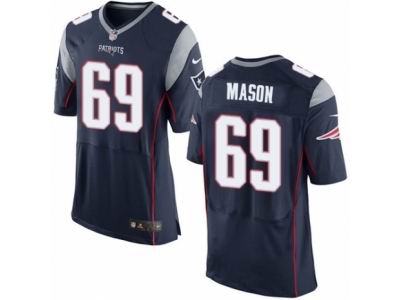 Nike New England Patriots #69 Shaq Mason Elite Navy Blue Jersey