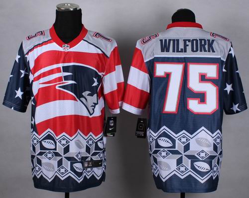 Nike New England Patriots #75 Vince Wilfork Noble Fashion elite jerseys