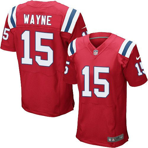 Nike New England Patriots 15 Reggie Wayne Red Alternate NFL Elite Jersey