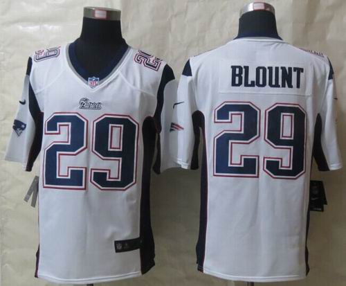 Nike New England Patriots 29 LeGarrette Blount White Game Jerseys