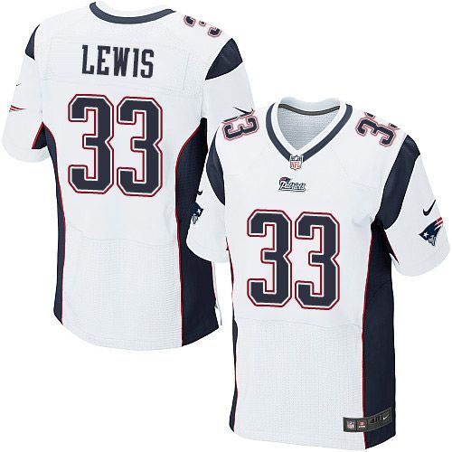 Nike New England Patriots 33 Dion Lewis White NFL Elite Jersey