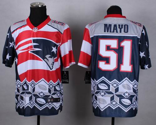 Nike New England Patriots 51# Jerod Mayo Noble Fashion elite jerseys