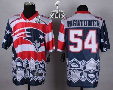 Nike New England Patriots 54 Donta Hightower Navy Blue Super Bowl XLIX NFL Elite Noble Fashion Jersey