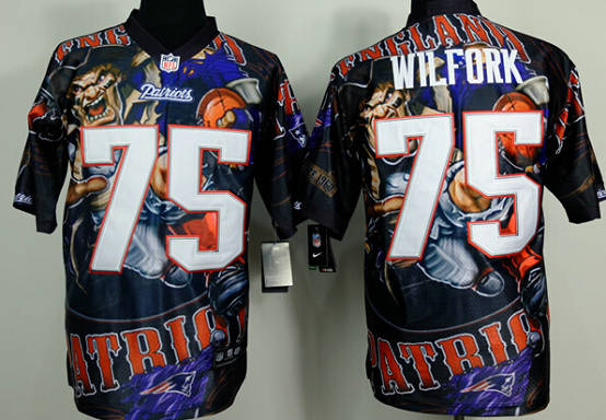 Nike New England Patriots 75 Vince Wilfork Fanatical Version NFL Jerseys