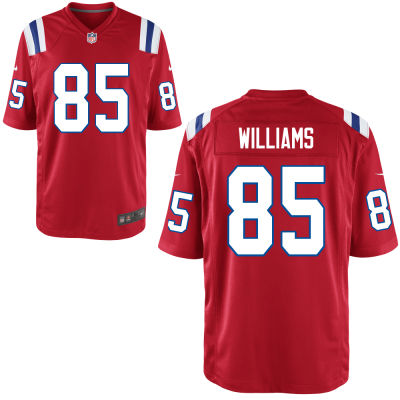 Nike New England Patriots 85 Michael Williams Red Alternate NFL Elite Jersey
