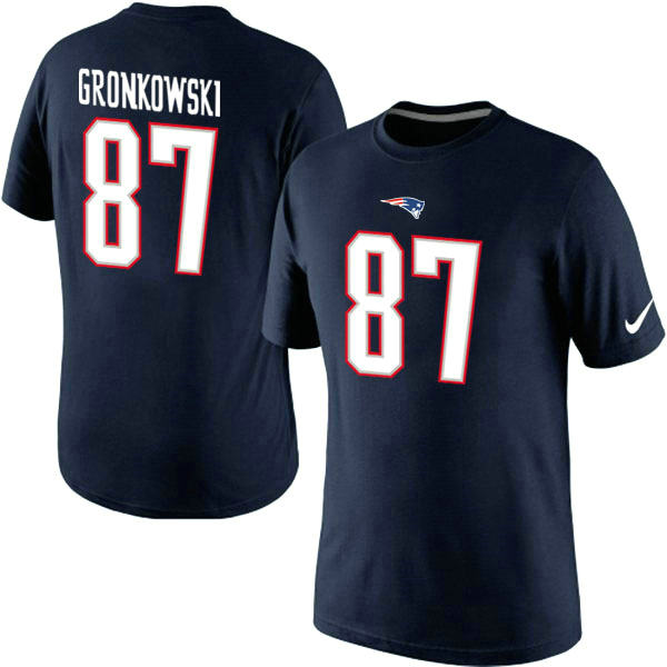 Nike New England Patriots 87 Rob Gronkowski Pride Name & Number T-Shirt