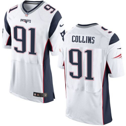 Nike New England Patriots 91 Jamie Collins White NFL New Elite Jersey