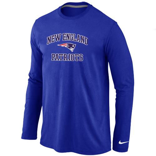 Nike New England Patriots Heart & Soul Long Sleeve T-Shirt Blue
