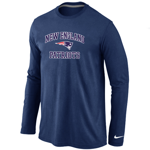 Nike New England Patriots Heart & Soul Long Sleeve T-Shirt D.Blue