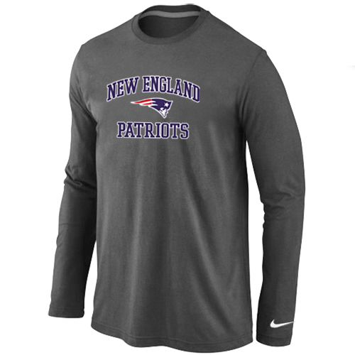 Nike New England Patriots Heart & Soul Long Sleeve T-Shirt D.Grey