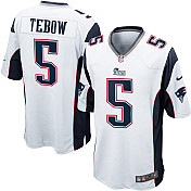 Nike New England Patriots Tim Tebow Game White Jersey