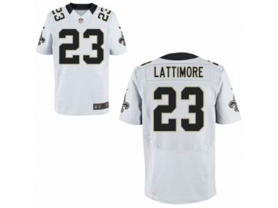 Nike New Orleans Saints #23 Marshon Lattimore Elite White NFL Jersey