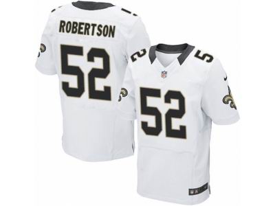 Nike New Orleans Saints #52 Craig Robertson Elite White NFL Jersey