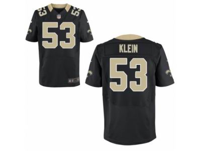 Nike New Orleans Saints #53 A.J. Klein Elite Black Jersey