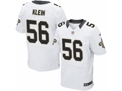 Nike New Orleans Saints #56 A.J. Klein Elite White Jersey
