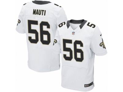 Nike New Orleans Saints #56 Michael Mauti Elite White NFL Jersey