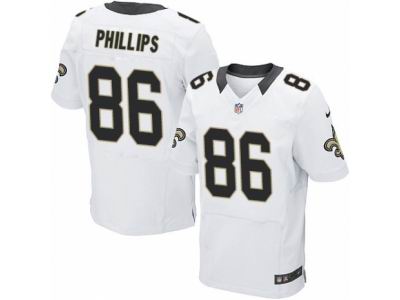 Nike New Orleans Saints #86 John Phillips Elite White Jersey