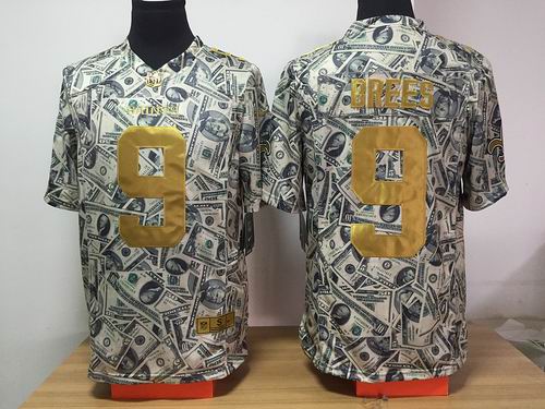 Nike New Orleans Saints #9 Drew Brees Dollar Fashion Game jerseys