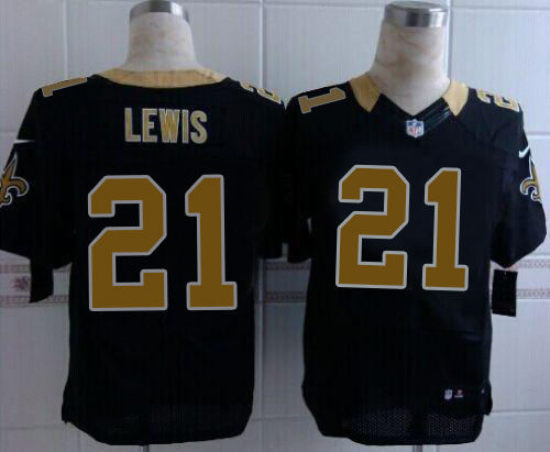 Nike New Orleans Saints 21 Keenan Lewis Black Team Color NFL Elite